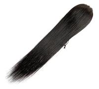 Chignon per Capelli Coda di cavallo da 8-24 pollici Coda di cavallo avvolgente for capelli reali Estensioni della coda di cavallo Capelli lunghi neri lisci Coda di cavallo Barrette Fermagli for capell