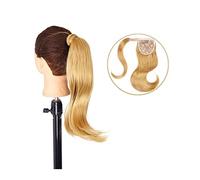 Chignon per Capelli Coda di cavallo sintetica lunga e dritta avvolgente for parrucche Extension Bun 18 pollici Clip for capelli a coda di cavallo for le donne for l'uso quotidiano Pezzo di Capelli Dis