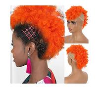 Chignon Per Capelli da Donna Coda di cavallo sintetica alta coda di cavallo afro con frangetta riccia con coulisse estensione coda di cavallo parrucche for capelli Pezzo di Capelli Per Chignon Disordi