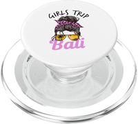 Chignon per capelli disordinato da ragazza con scritta "Trip Bali" PopSockets PopGrip per MagSafe