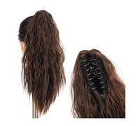 Chignon per Capelli Estensione dei capelli ricci delle donne Coda di cavallo sintetica Clip artiglio Onda media lunga soffice Parrucca