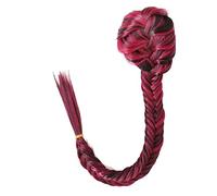Chignon per Capelli Estensioni dei capelli a coda di cavallo a treccia a lisca di pesce da 20 pollici Panino sintetico con pettine for capelli con coulisse Coda di cavallo intrecciata a coda di cavall