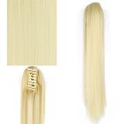 Chignon per Capelli Estensioni dei capelli a coda di cavallo lunghe dritte sintetiche da 24 pollici Clip for artiglio Estensioni della coda di cavallo delle donne di moda Parrucca Chignon Chignon per
