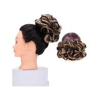 Chignon per Capelli Estensioni dei capelli del panino riccio sintetico Pezzi Clip for arricciare la ciambella Accessori for pettine disordinato delle signore