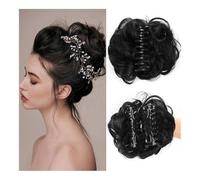 Chignon per capelli, Fermaglio for chignon sicuro for donna - Volumizzante for chignon e accessorio for feste Creatori di Chignon per capelli(Black)