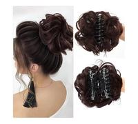 Chignon per capelli, Fermaglio for chignon sicuro for donna - Volumizzante for chignon e accessorio for feste Creatori di Chignon per capelli(Dark red)