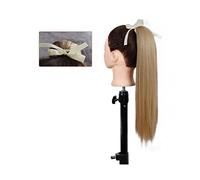 Chignon per Capelli Parrucca for capelli lisci con estensione a coda di cavallo da 22/34 pollici Fascia for capelli con fiocco Coda di cavallo sintetica Estensioni for capelli extra lunghi da donna Ch