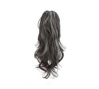 Chignon per Capelli Parrucca for crocchia di capelli sintetici Capelli lunghi femminili Tinti di colore Coda di cavallo Treccia Dolce Fresco Artiglio Clip Stile Chignon for capelli a coda di cavallo a