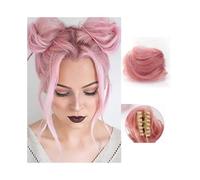 Chignon per capelli, Parrucca Grab Clip Polpetta Cerchio Capelli Chignon Parrucca Capelli Grab Clip Confezione Capelli Chignon Parrucca Ragazza Calda Capelli Posticci per capelli da donna(Light brown)