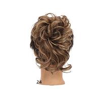 Chignon per Capelli Parrucche sintetiche Soffici e disordinati Bun Allungamento Hairband Elastic Coda di cavallo Pezzi capelli for le donne Ragazze