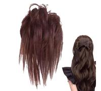 Chignon per capelli ricci, elegante parrucca elastica, capelli disordinati naturali, extension per capelli a coda di cavallo per uscire e per tutti i giorni, per donne e ragazze
