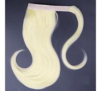 Chignon Pettine for capelli a coda di cavallo avvolgente sintetico elasticizzato da 18 pollici Estensioni for capelli lisci a coda di cavallo Panino for capelli for donna Pezzo di chignon(613)