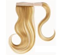 Chignon Pettine for capelli a coda di cavallo avvolgente sintetico elasticizzato da 18 pollici Estensioni for capelli lisci a coda di cavallo Panino for capelli for donna Pezzo di chignon(F27-613)