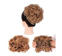Chignon Pettini Clip nelle estensioni della coda di cavallo for le donne Estensioni dei capelli ricci disordinati Chignon Updo Parrucchino Chignon Capelli facili da allungare Chignon per capelli da do