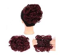 Chignon Pettini Clip nelle estensioni della coda di cavallo for le donne Estensioni dei capelli ricci disordinati Chignon Updo Parrucchino Chignon Capelli facili da allungare Chignon per capelli da do
