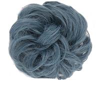 Chignon riccio di capelli grandi e disordinati da sposa con clip a pettine nella copertura della coda di capelli estensione della coda di cavallo capelli finti naturali sintetici-P2/350