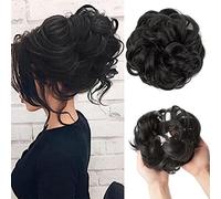 Chignon riccio disordinato Pad Corda elastica Elastico Parrucchino sintetico Estensioni Accessori Matrimonio(Y55)