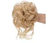 Chignon Riccio Disordinato Per Capelli Sintetici Da Donna Con Fascia Elastica Scrunchies Extension Updos Posticci Avvolgere Coda Di Cavallo AM41-27T613