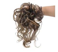 Chignon Riccio Disordinato Per Capelli Sintetici Da Donna Con Fascia Elastica Scrunchies Extension Updos Posticci Avvolgere Coda Di Cavallo AM41-106