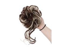 Chignon Sintetico Per Capelli Chignon Fascia Per Capelli Ricci Disordinati Elastico Scrunchy Pezzi Di Capelli Finti Per Le Donne Forcine Parrucca Di Estensione Marrone Nero GN-6AH613