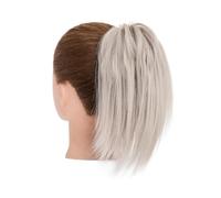 chignon spettinati per donne, Fermaglio for capelli a ciambella soffice con trecce, extension for capelli sintetici, per donne, extension per capelli naturali per do(Brown powder)