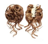 chignon spettinati per donne, Fermaglio for capelli a forma di anello soffice da donna - accessorio for capelli a forma di bocciolo di fiore, per donne, extension per capelli naturali per do(Dark bro