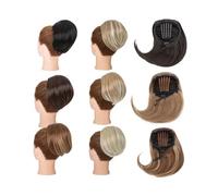 Chignon spettinato, Chignon sintetico con coulisse e fermaglio a pettine - Chignon corto con coda di cavallo Chignon per capelli(Dark gray)