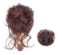 Chignon spettinato con artiglio per capelli Chignon spettinato con extension per capelli Chignon spettinato con artiglio riccio ondulato Capelli si(SW207-2-33