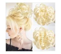 Chignon spettinato, Parrucca sintetica con chignon spettinato - Extension for capelli con riccioli voluminosi e ciambella for capelli for uno stile quotidiano Chignon per capelli(Gold)