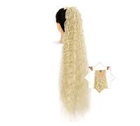 Chignon Spettinato per Donna 1 confezione lunga coda di cavallo onda mais che allunga le parrucche sintetiche naturali con coulisse a forcina for l'estensione della Chignon Spettinato(003,22inches)