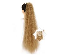 Chignon Spettinato per Donna 1 confezione lunga coda di cavallo onda mais che allunga le parrucche sintetiche naturali con coulisse a forcina for l'estensione della Chignon Spettinato(004,22inches)