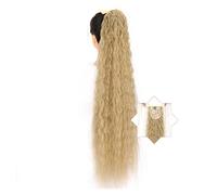 Chignon Spettinato per Donna 1 confezione lunga coda di cavallo onda mais che allunga le parrucche sintetiche naturali con coulisse a forcina for l'estensione della Chignon Spettinato(007,22inches)