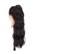 Chignon Spettinato per Donna 1-Pack Ondulata Lunga Clip di Artiglio Coda Cavallo Estensione Dei Capelli Sintetica Delle Signore Soffici Nero Marrone Parrucca Chignon Spettinato(05)