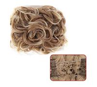 Chignon Spettinato per Donna Chignon disordinato Pezzi di capelli sintetico Coda cavallo Allungamento Parrucca riccia a pettine for accessori for da donna Chignon Spettinato(16)