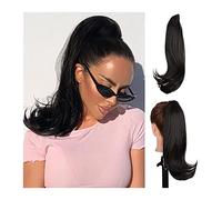 Chignon Spettinato per Donna Clip di estensione dei capelli della coda cavallo sintetica lunga 16" artiglio del panino riccio sintetico for l'uso quotidiano delle donne Chignon Spettinato(B)