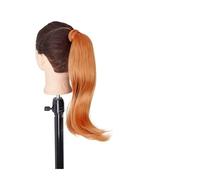 Chignon Spettinato per Donna Coda di cavallo sintetica lunga e dritta avvolgente for parrucche Extension Bun 18 pollici Clip for capelli a coda for le donne for l'uso quotidiano Chignon Spettinato(08)