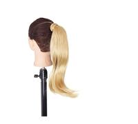 Chignon Spettinato per Donna Coda di cavallo sintetica lunga e dritta avvolgente for parrucche Extension Bun 18 pollici Clip for capelli a coda for le donne for l'uso quotidiano Chignon Spettinato(06)