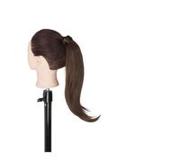 Chignon Spettinato per Donna Coda di cavallo sintetica lunga e dritta avvolgente for parrucche Extension Bun 18 pollici Clip for capelli a coda for le donne for l'uso quotidiano Chignon Spettinato(04)