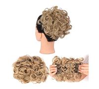 Chignon Spettinato per Donna Extension for capelli ricci disordinati con parrucche for pettini elastici facili da allungare nelle estensioni dei a coda di cavallo for le donne Chignon Spettinato(09)