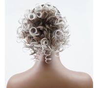 Chignon Spettinato per Donna Parrucca alla moda da donna Panino for capelli ricci soffici Pettine for corti Testa a sfera Coda di cavallo Estensione dei for sintetici Chignon Spettinato(07)