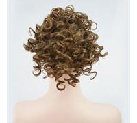 Chignon Spettinato per Donna Parrucca alla moda da donna Panino for capelli ricci soffici Pettine for corti Testa a sfera Coda di cavallo Estensione dei for sintetici Chignon Spettinato(03)