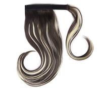 Chignon Spettinato per Donna Pettine for capelli a coda di cavallo avvolgente sintetico elasticizzato da 18 pollici Estensioni for lisci a Panino for for donna Chignon Spettinato(F8-613)