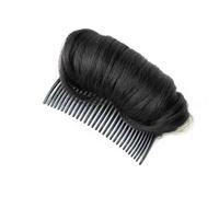 Chignon spettinato, Pettine a cuscino invisibile for capelli sintetici - Il massimo volume for lo styling dei chignon Chignon per capelli(Black)