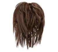 Chignon spettinato sintetico, capelli finti, ricci, ciambella, chignon, updo, fasce, coda, elastico, capelli biondi, for donna(B)