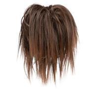 Chignon spettinato sintetico, capelli finti, ricci, ciambella, chignon, updo, fasce, coda, elastico, capelli biondi, for donna(D)