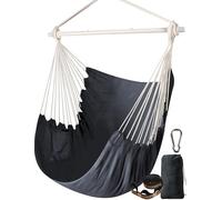 Chihee Sedie Sospese Sedia amaca Forte In metallo Collassabile Barra di diffusione Portatile Sedia appesa Massimo 227KG Seduta comoda Patio Miscela di cotone per Comfort superiore Durata nel tempo