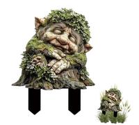 CHIHOLEN 2D erba verde Troll connettore da giardino, decorazione esterna in acrilico resistente, patio