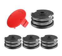 CHIHOLEN 4 bobine di filo tagliaerba F016800351, per Bosch Art 24/27/30/24+/27+/30+/30-36 LI, AdvancedGrassCut36, Ø 1,65 mm-6,1 m di lunghezza, con copertura bobina 1600A00X61 (4 bobine + 1 tappi)