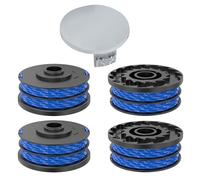 CHIHOLEN 4 Bobine Filo Tagliabordi compatibile con Ryobi RAC123, bobina di filo di ricambio per RLT4027, RLT4125, RLT5027, RLT6030, RLT5127,Ø 1,5 mm 8,3m,con copertura bobina RAC122(4 bobine +1 tappo)