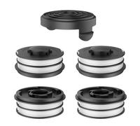 CHIHOLEN Bobina di filo compatibile con Einhell 3405685, bobina di filo di ricambio per Einhell GC-ET 4530 Aldi Gardenline GLR GLT, Ø 2 mm 10 m, con copertura per bobina TLE-02-1 (4 bobine + 1 tappo)